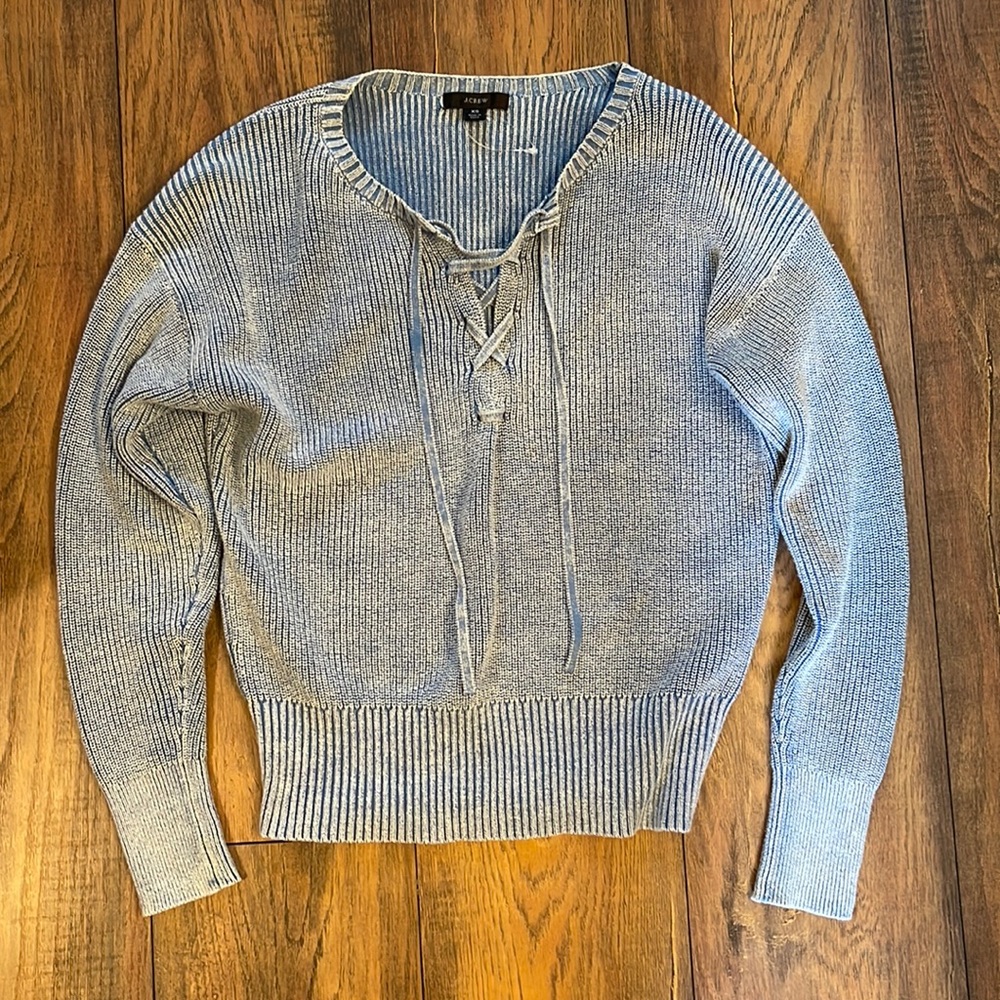 Custom dyed j crew sweater